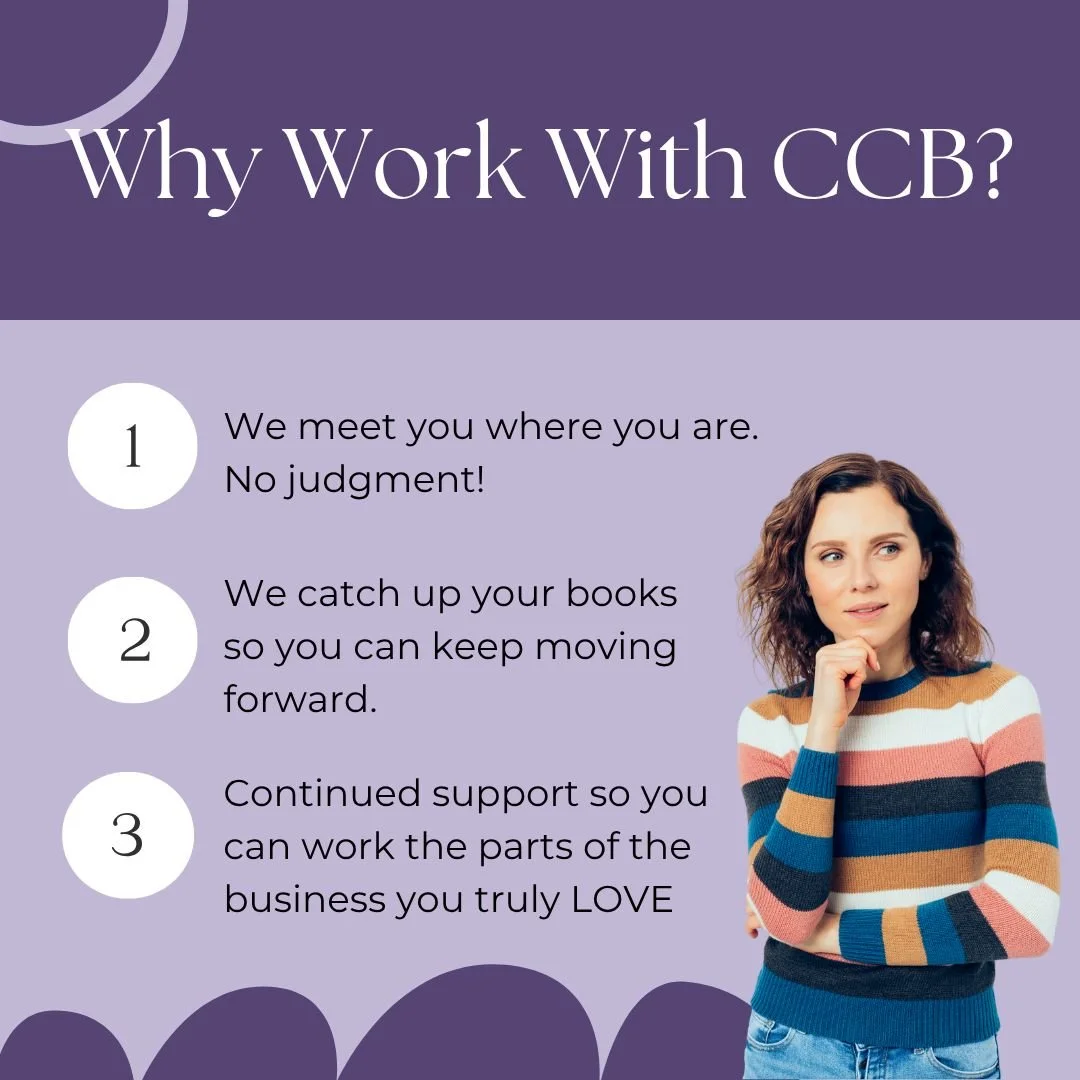 What is it actually like to work with me? 

🙅🏻&zwj;♀️No jargon, no judgment, no making you feel behind. 

We start where you are, get your books current, and set up a system that fits how you actually run things. 

Then you get to do the part you l