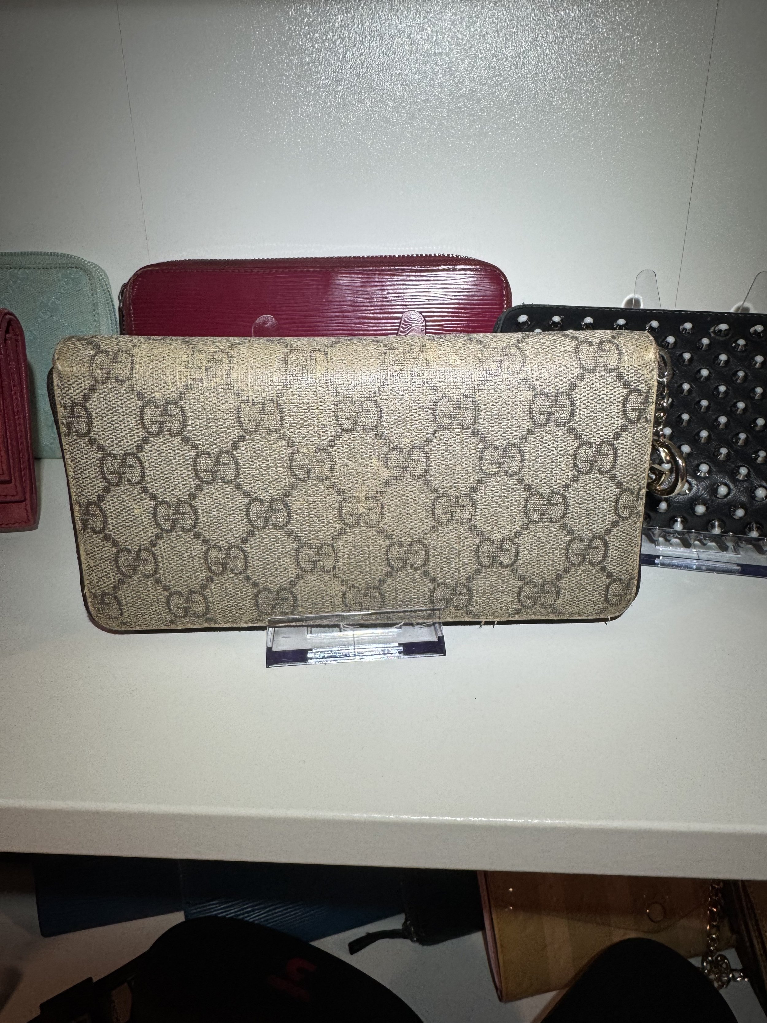 Gucci Monogram Zippy Wallet with GG Charm