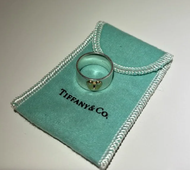 Tiffany Full Heart Tag Ring- Vintage