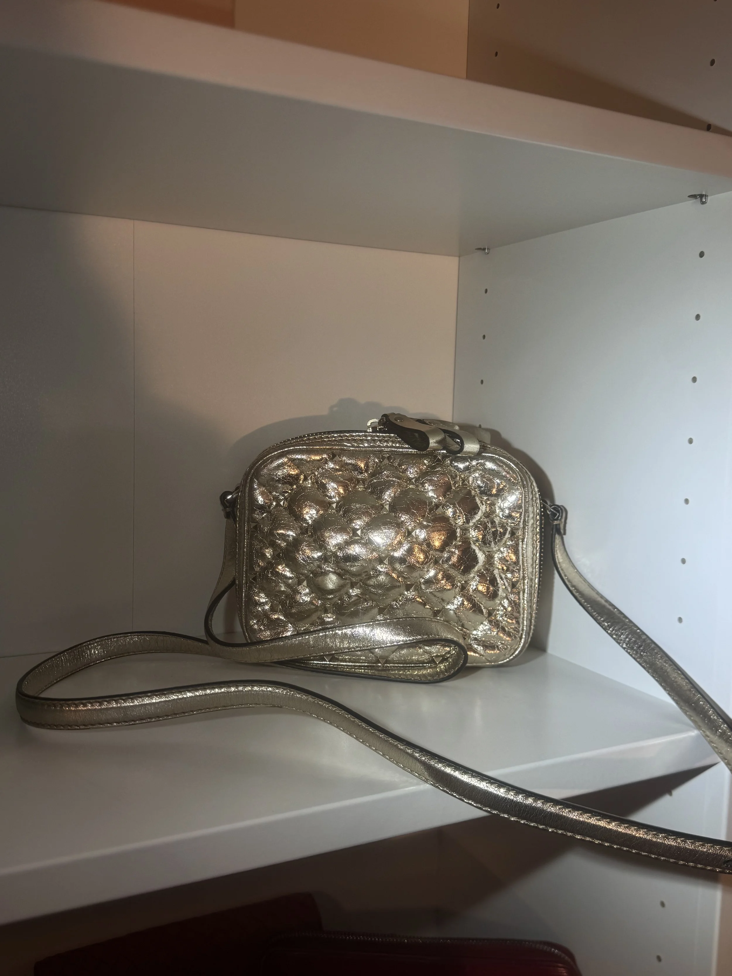 Valentino Metallic Gold Crossbody