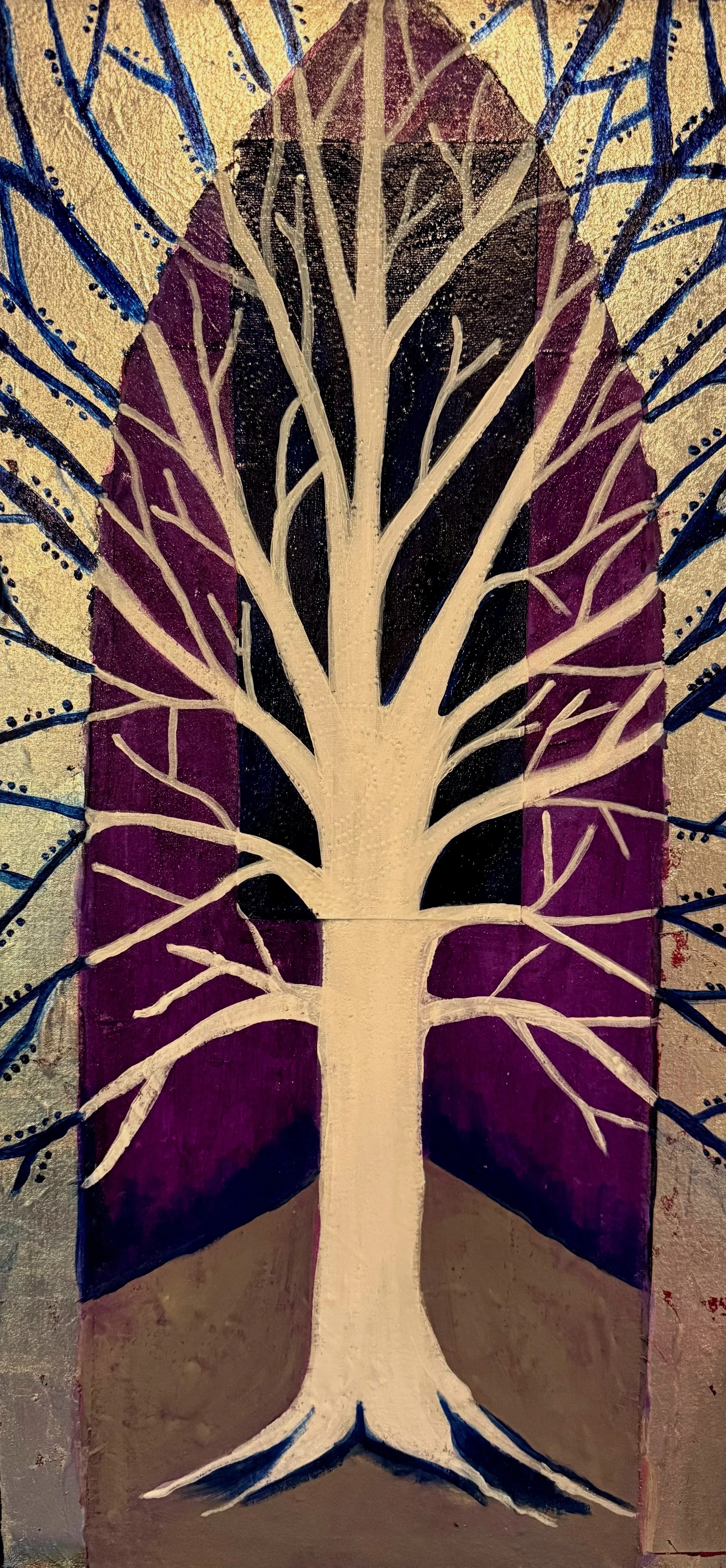 White Tree Altarpiece 12 x 24