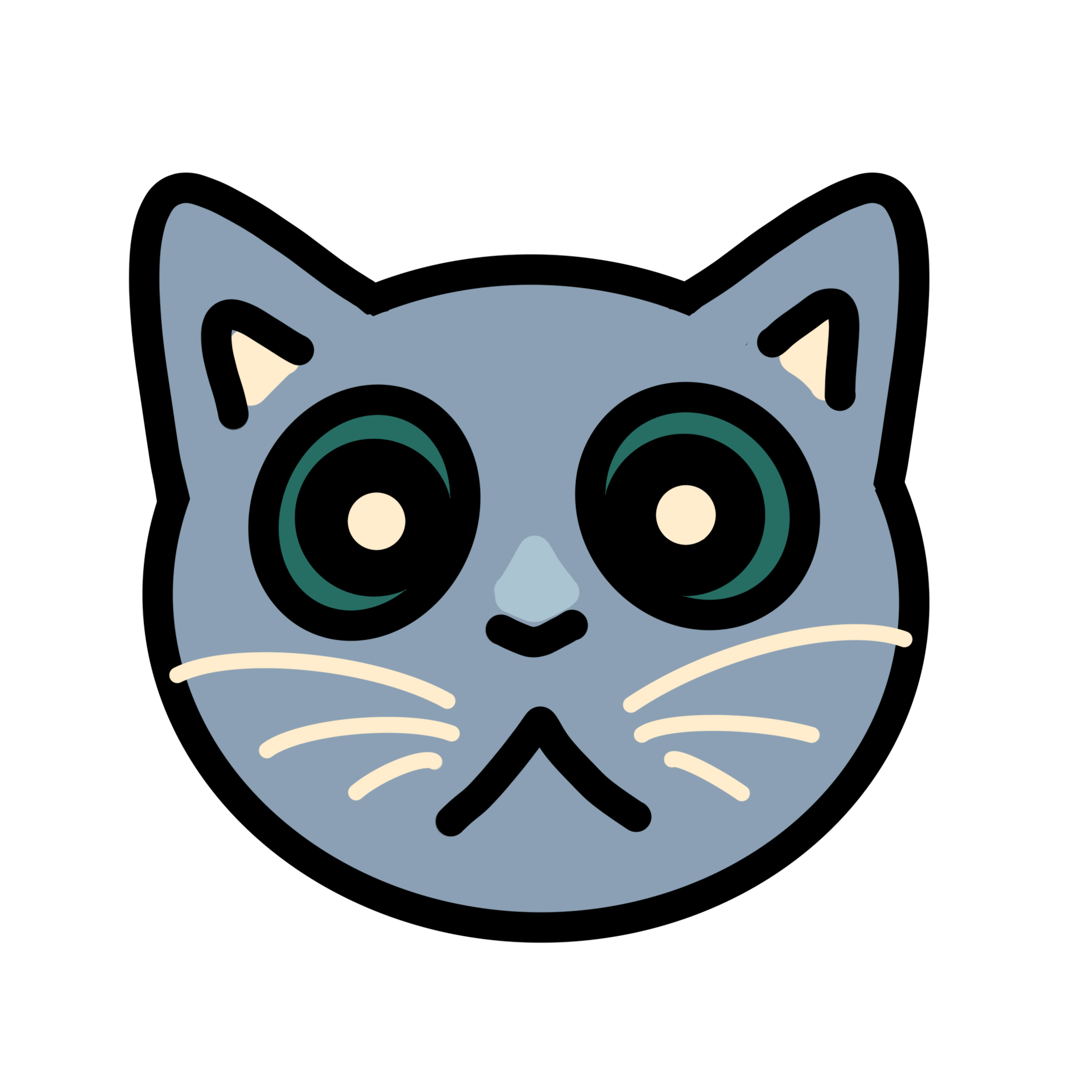 Gray Cat Head