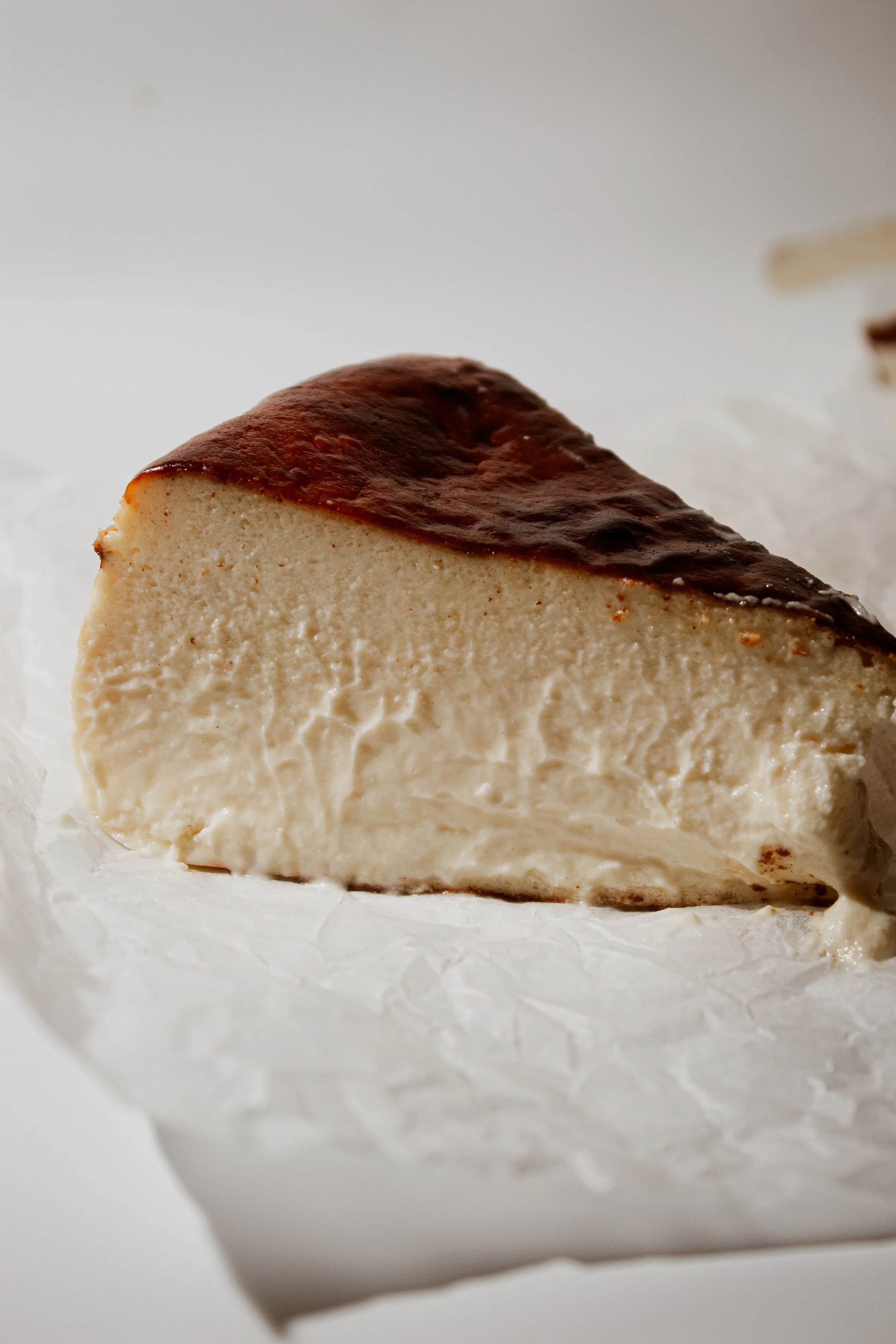 Burnt basque cheesecake at REMU Tulum