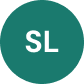 Green circle with the initials 'SL' in white text inside