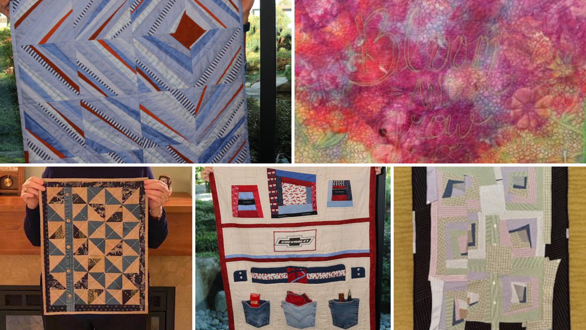 2021 Challenge: Upcycle (sample of quilts)