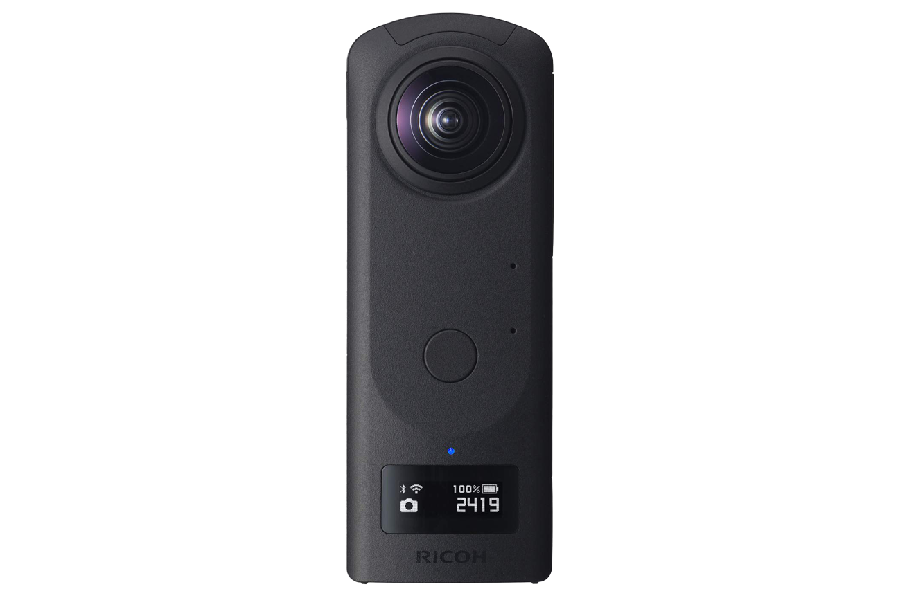 Ricoh Theta Z1 360° camera used by Half Full Real Estate Photography for immersive virtual tour capture.