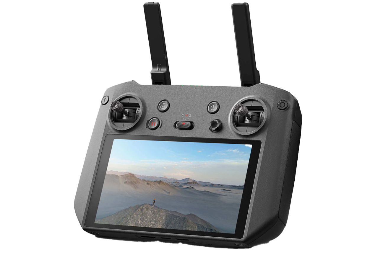 DJI RC Pro smart remote controller used by Half Full Real Estate Photography for precise drone operation during aerial shoots.