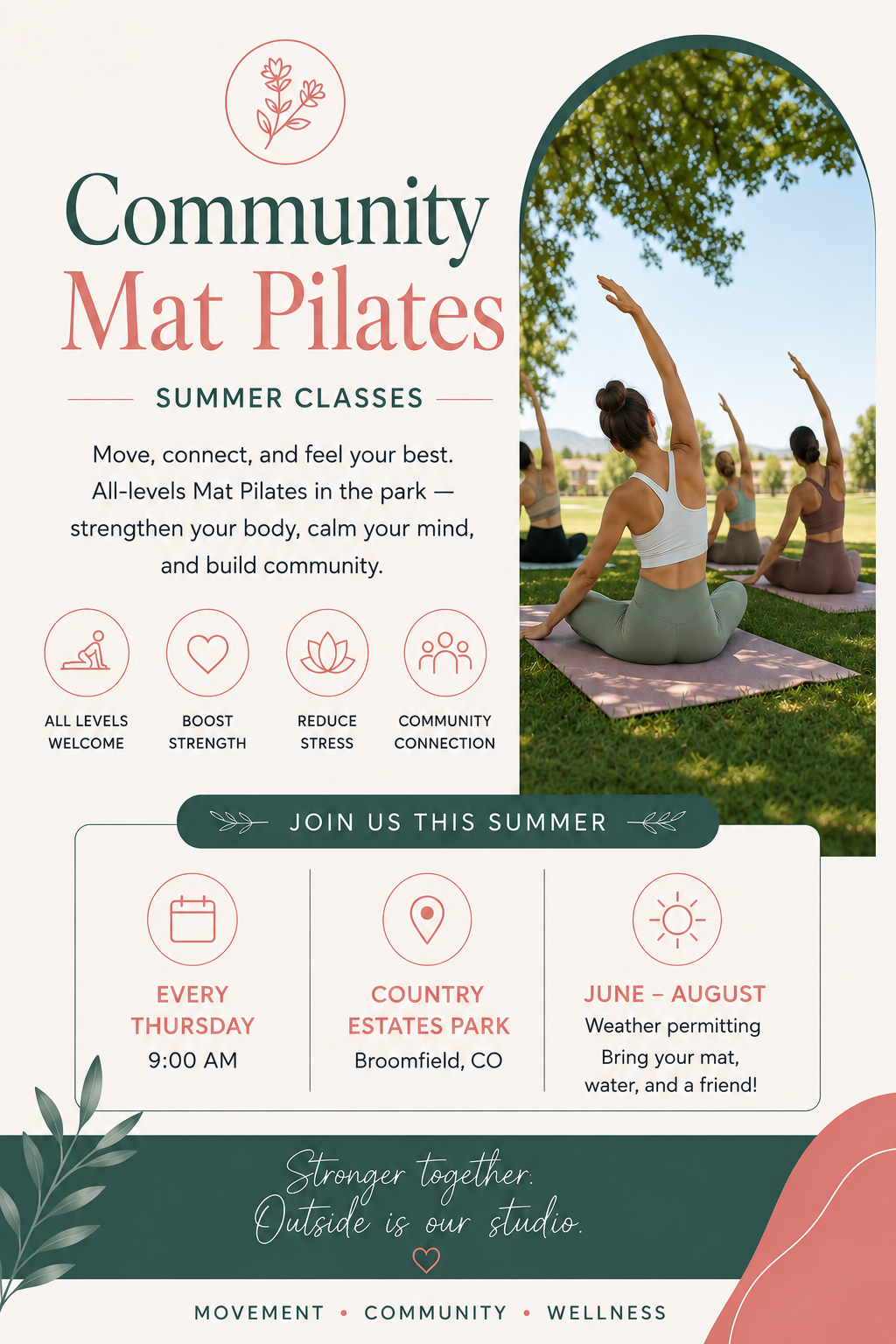 Summer Pilates at the Park