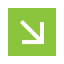 A green square icon with a white arrow pointing down and to the right.