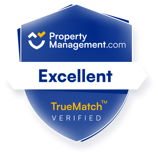 PropertyManagement.com Excellent TrueMatch Verified badge