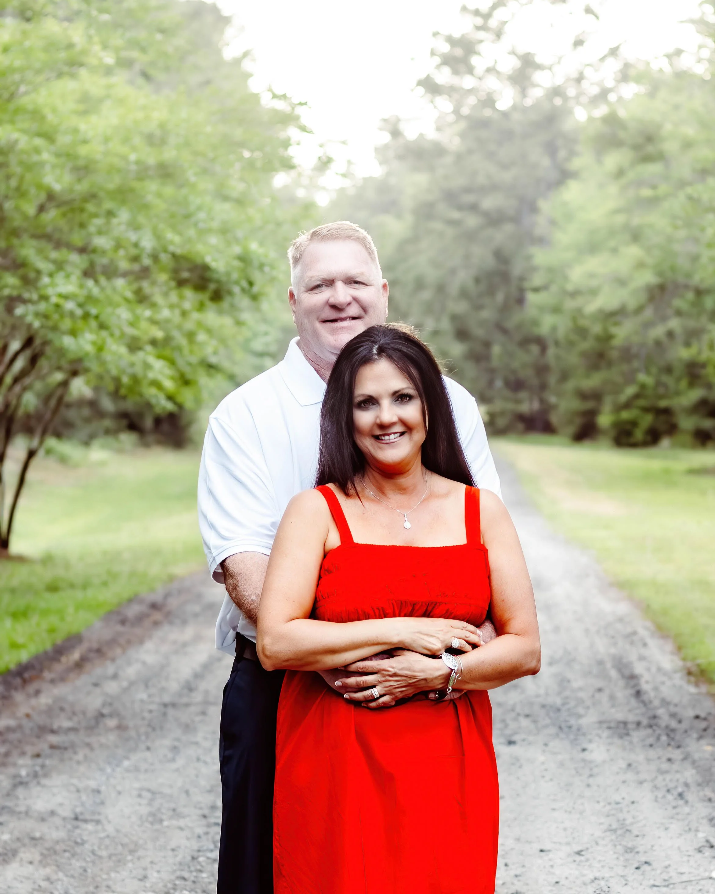 Rhonda and Randy Jones, the owners and founders of The Bluff at Tivoli, a wedding and events venue in Richmond Hill, GA.