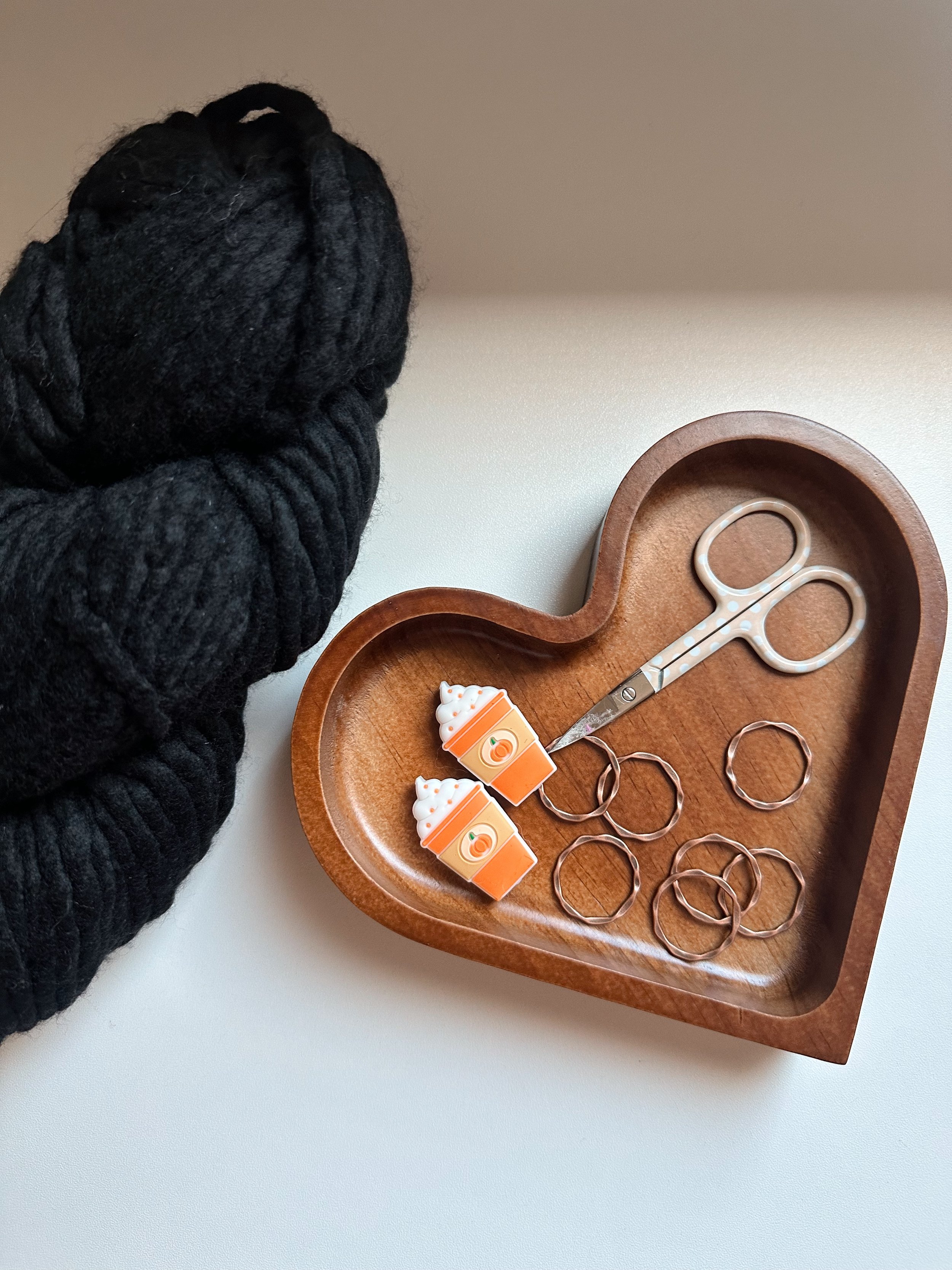 Heart Shaped Solid Wood Tray