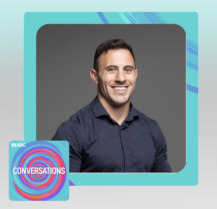 Dave Kramer with a colorful ABC Conversations logo in the bottom left corner.