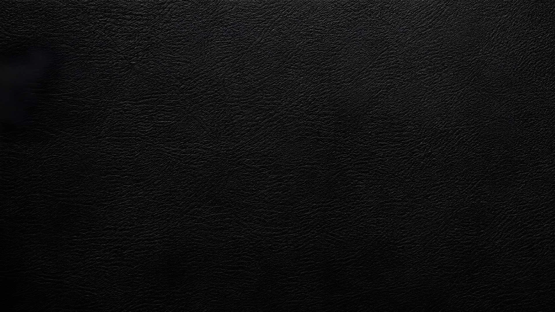Close-up of black textured leather surface.