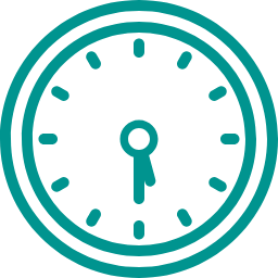 A clock showing the time as 6:00.