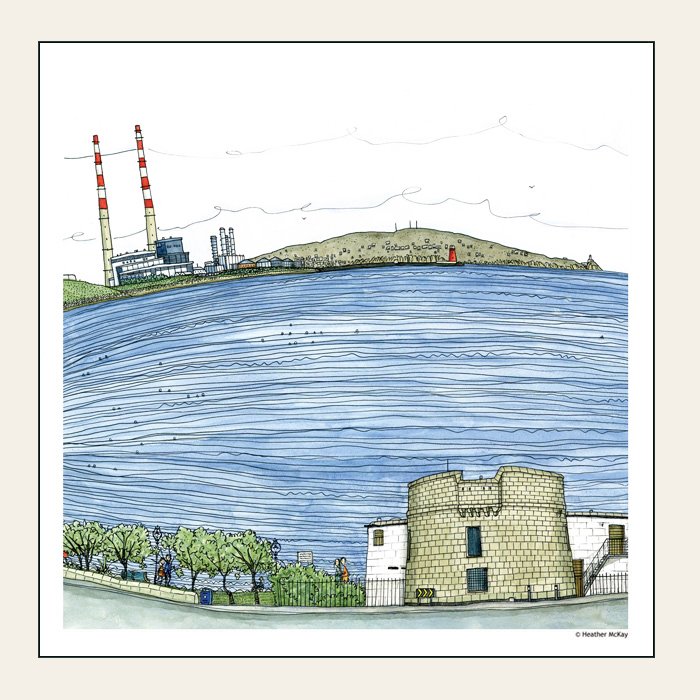 THE VIEW FROM SANDYMOUNT STRAND, DUBLIN