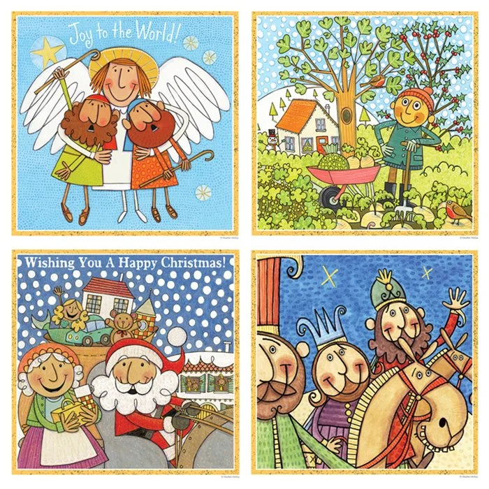 FOUR DIFFERENT PACKS OF CHARITY CHRISTMAS CARDS FOR JUST €20!