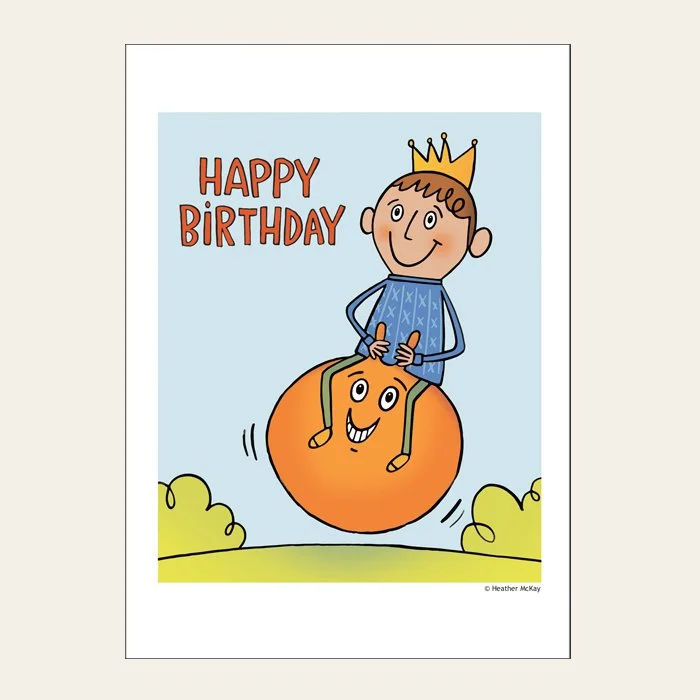 LITTEL BOY ON A SPACE HOPPER