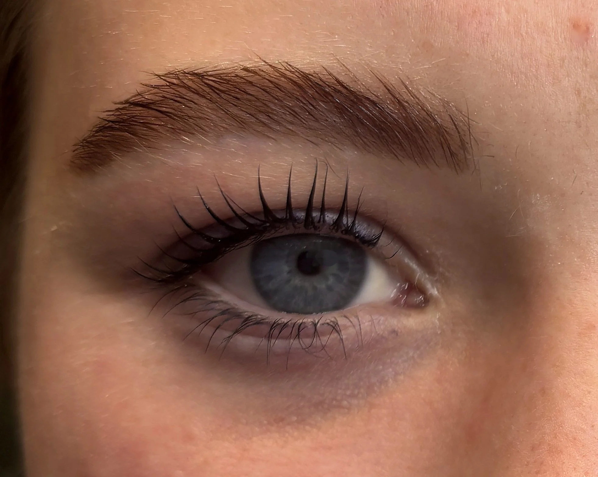 Brows laminated, sculpted and tinted. Lashes lifted and tinted all in one session, package saving 10% at La Signora, Mount Martha