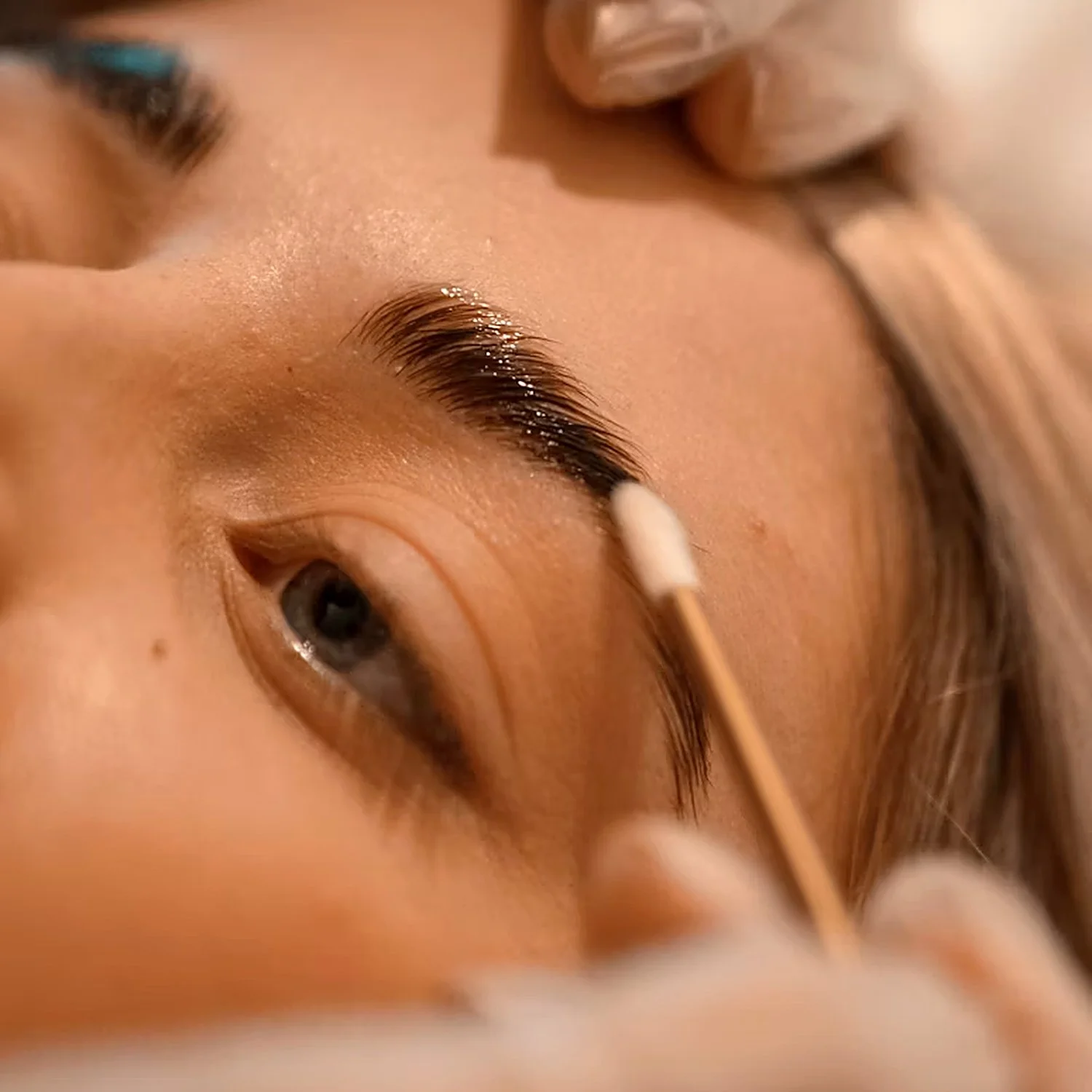 Close-up of precision brow shaping at La Signora Brows & Beauty, Mount Martha
