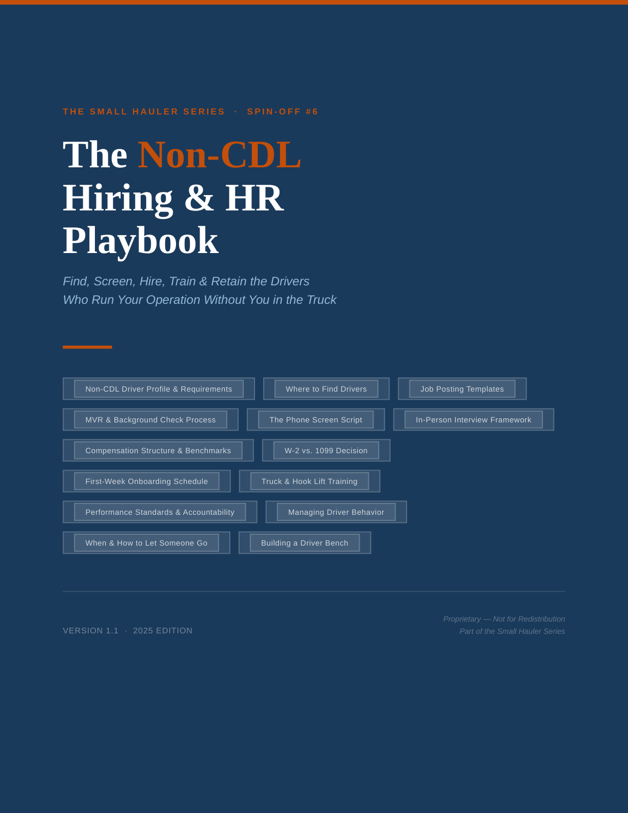 Non-CDL Hiring & HR Playbook