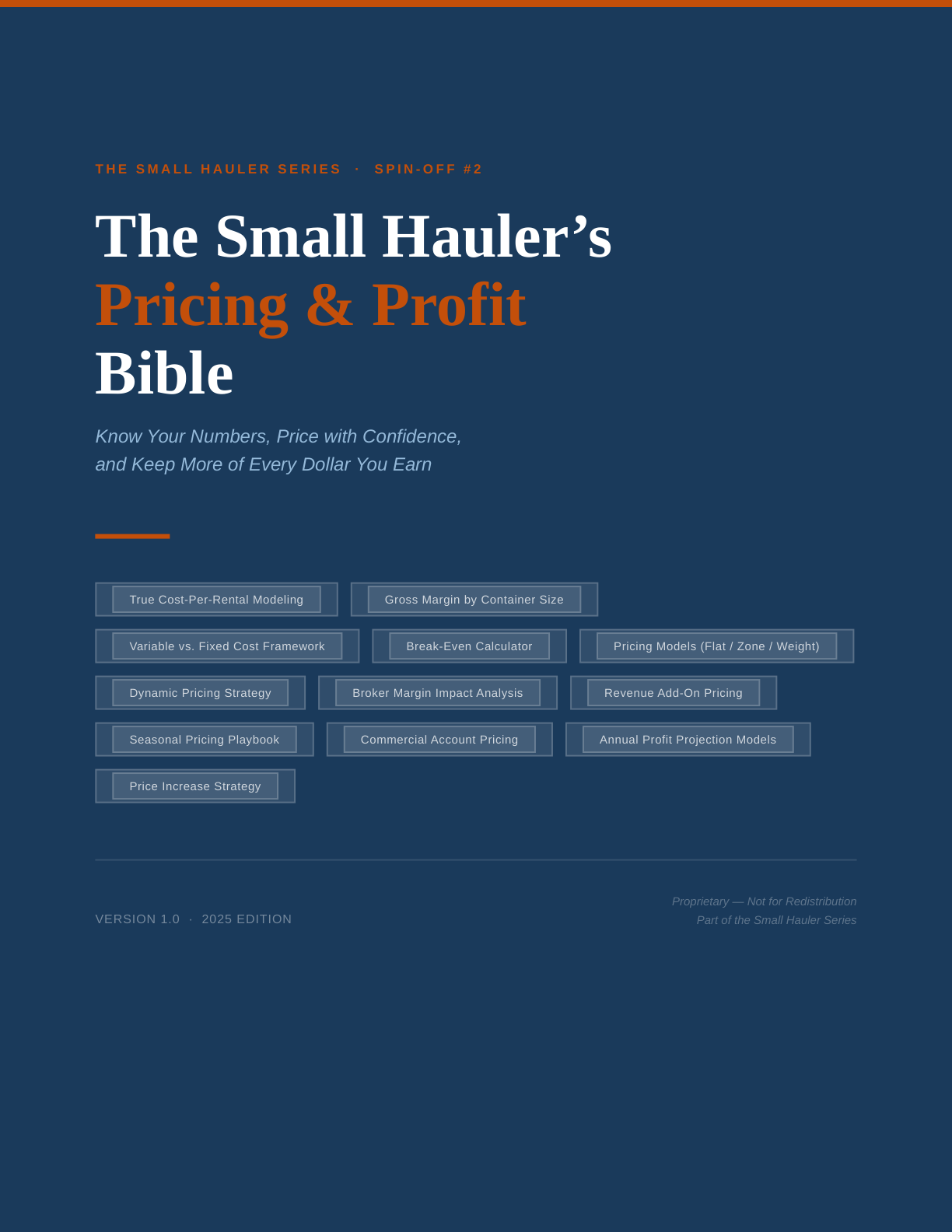 Pricing & Profit Bible
