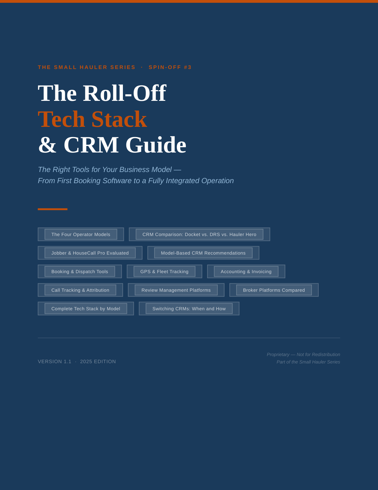 Tech Stack & CRM Guide