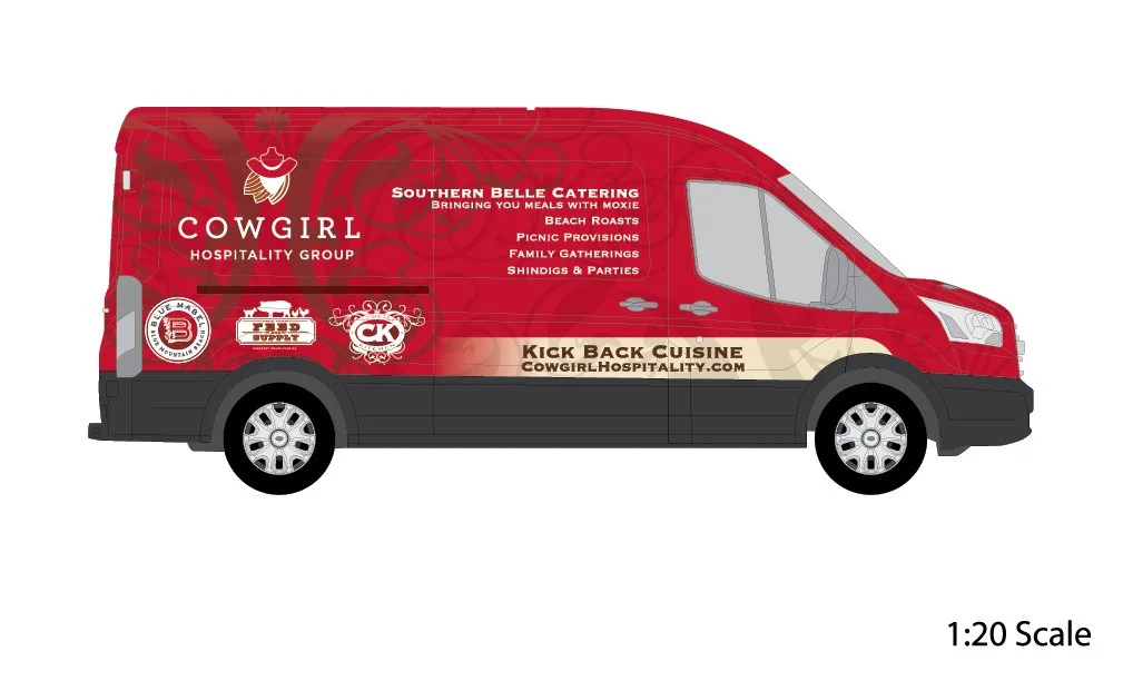Additional branded vehicle graphics example