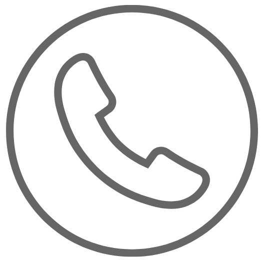 Icon of a telephone handset inside a circle, representing a phone contact or call feature.