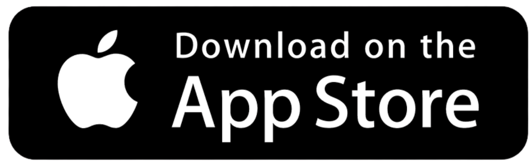 Black banner with white Apple logo and text promoting downloading from the App Store.