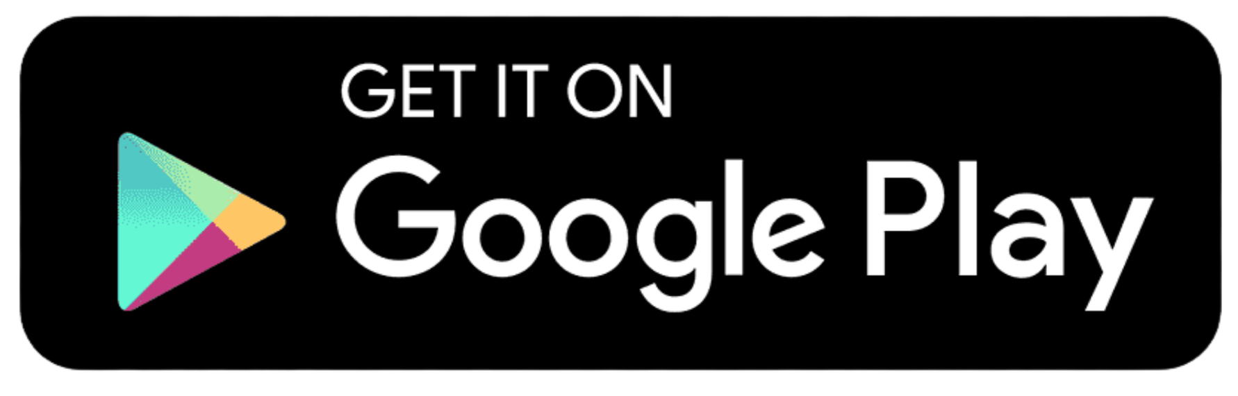 Google Play logo next to text 'Get it on Google Play' on a black background.