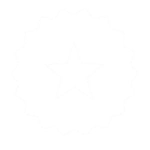 Star icon with seal border