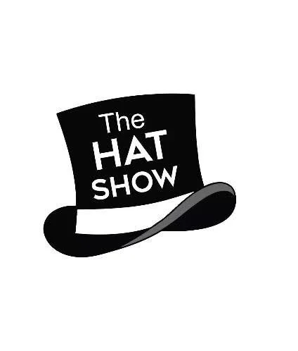 An illustration of a black top hat with the words 'The HAT SHOW' written on it in white.