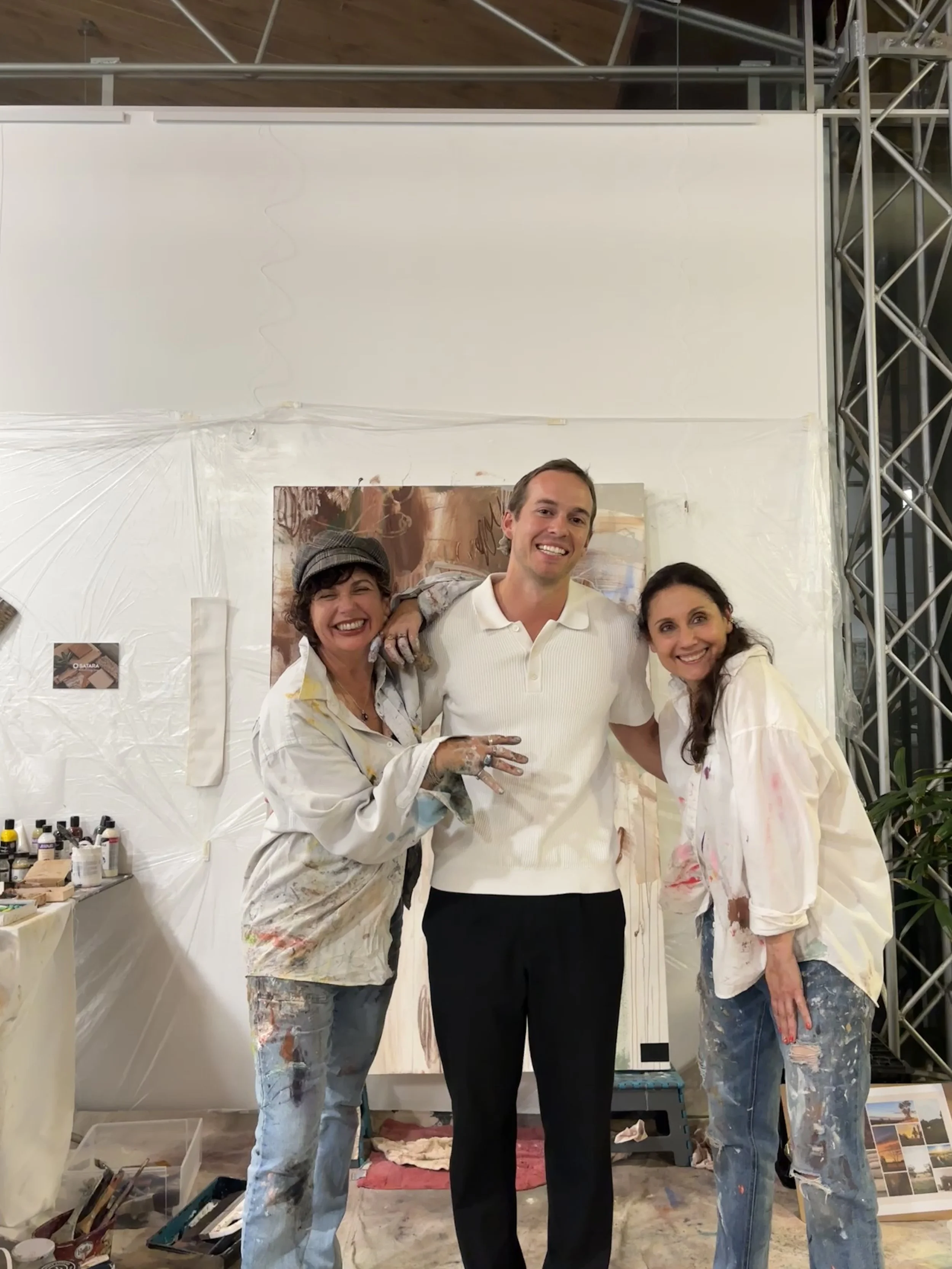 Gaia Starace, Jordan Johnston (Owener of Satara), Catherine Whitting