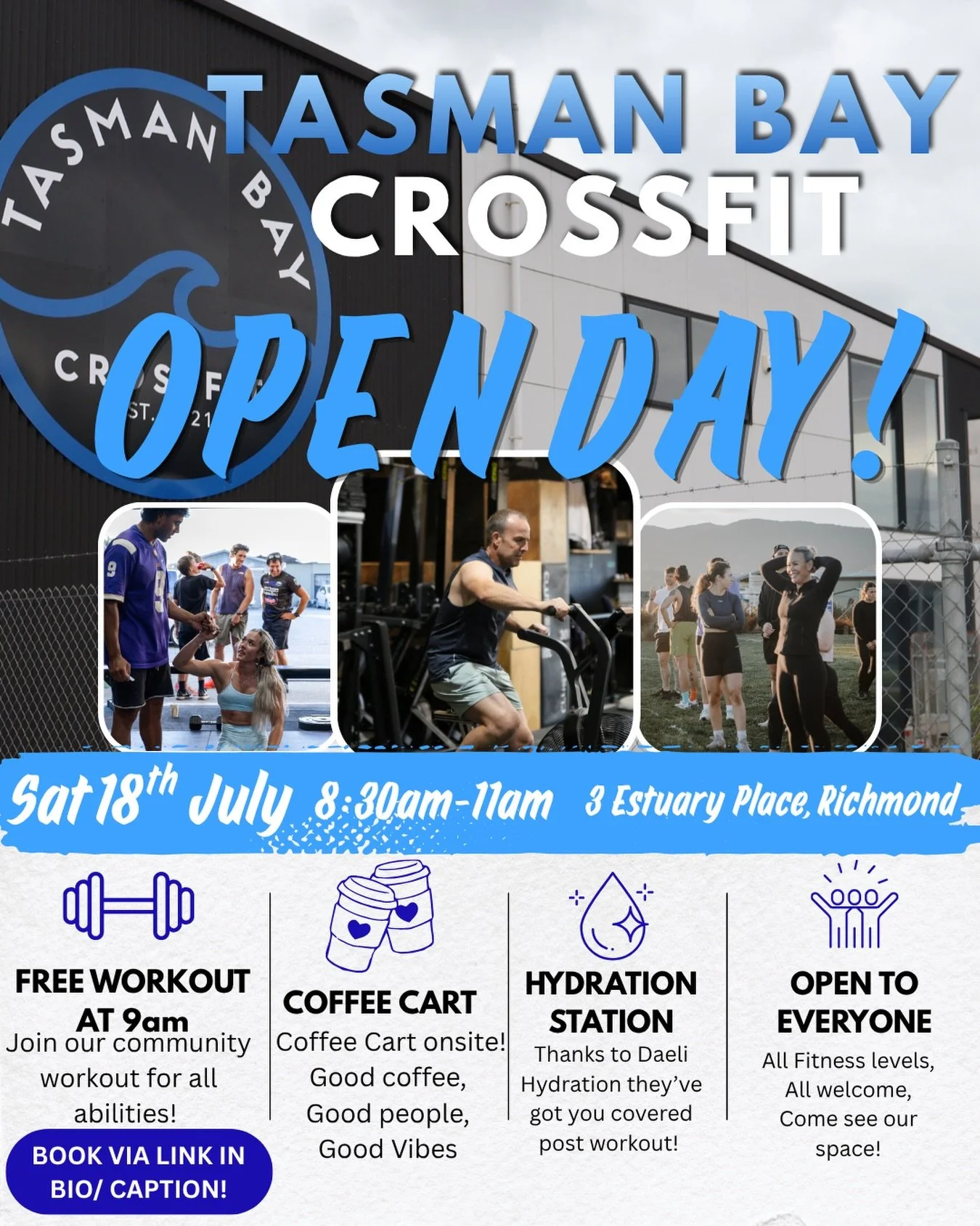 🎉 OPEN DAY! 🎉
We&rsquo;re opening our doors for everyone to come and check out our brand new home! Whether you&rsquo;re curious about CrossFit, looking for a new gym or just want to see what we&rsquo;re all about, we&rsquo;d love to have you!

📅 S