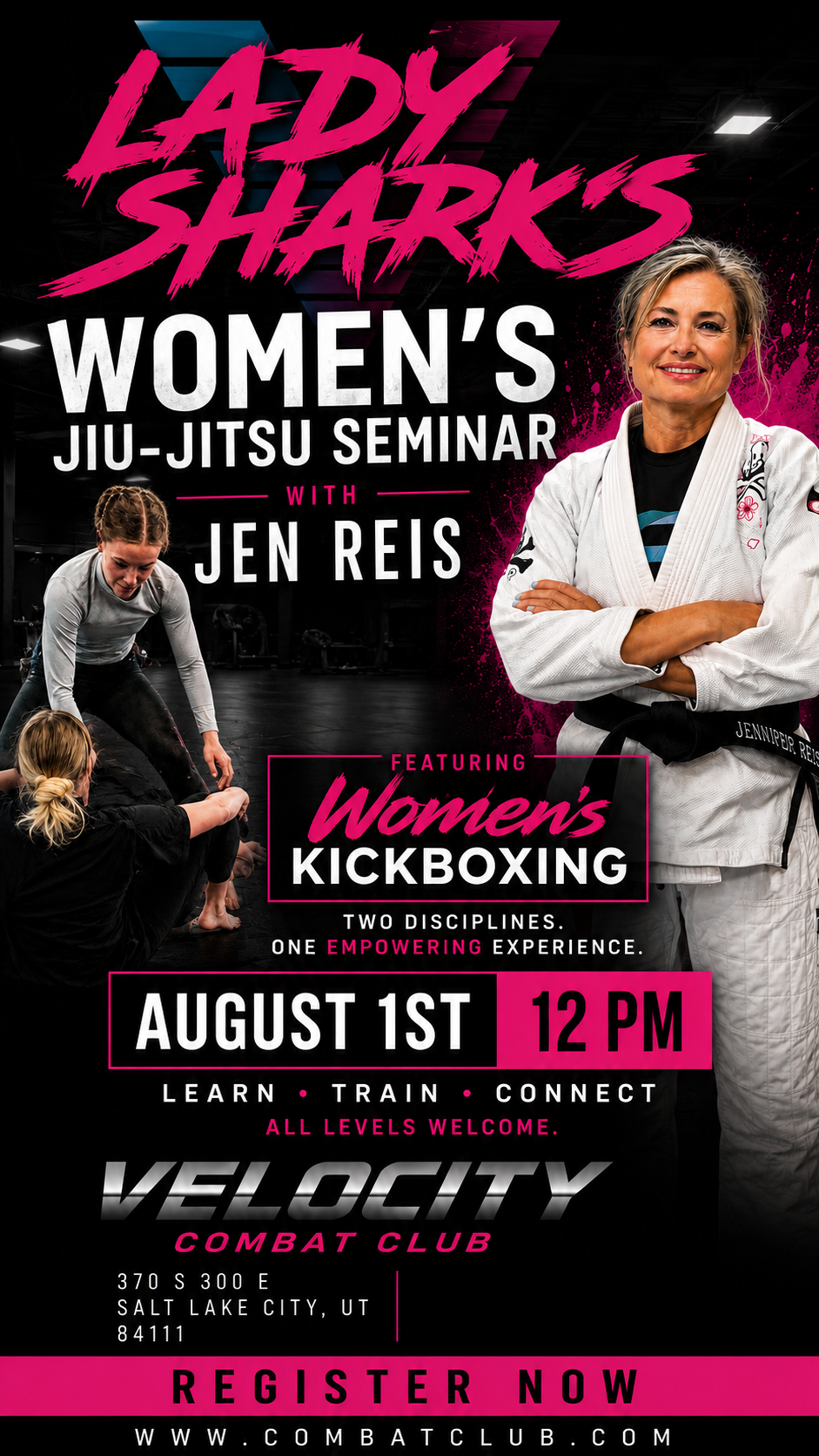 Lady Shark Women's Jiu-Jitsu & Kickboxing seminar