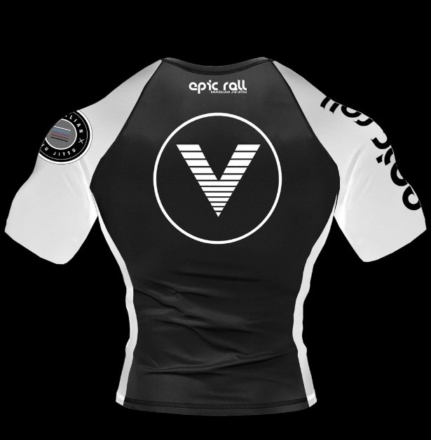 VELOCITY COMBAT CLUB RANKED RASH GUARD: WHITE EDITION
