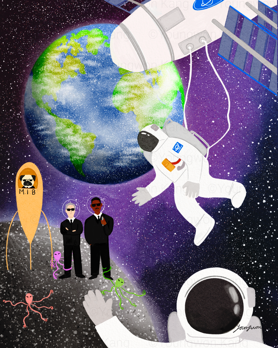 After reading the news about the Artemis II crew returning to Earth from the Moon, I couldn’t stop imagining what space must look like. 🌍🌑🚀 It must be wonderous... very quiet and endless... 🌌