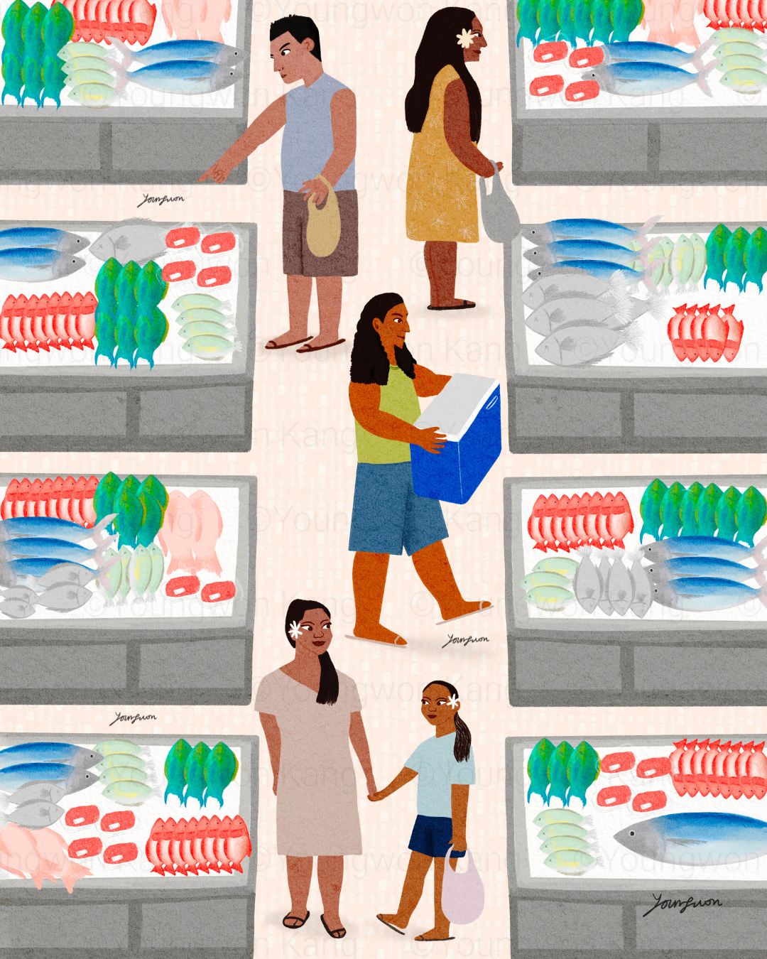 Marché de Papeete Part 1 - the fish section 🐟
Fresh, colorful tropical fish fill this place where locals and travelers pass every day.
I visit this market every time I’m in Papeete, the capital of Tahiti.