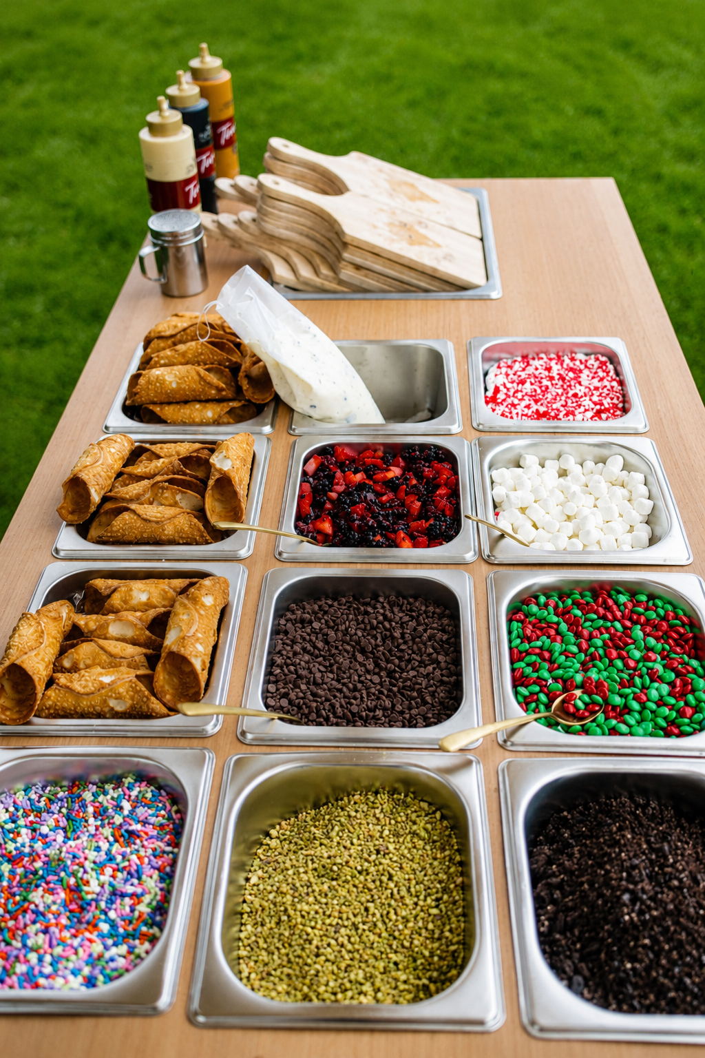 Cannoli Cart Dessert Events Wedding