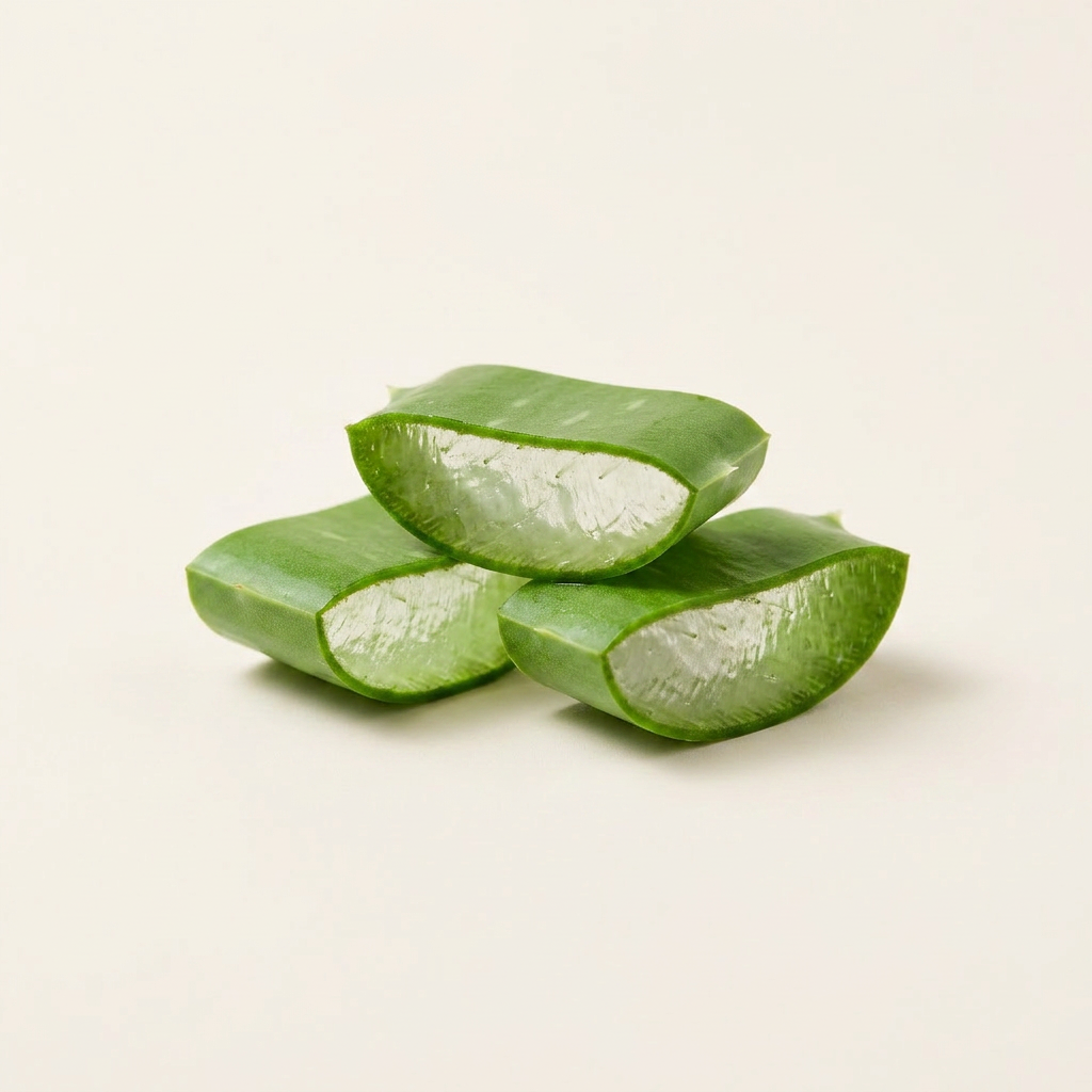 Aloe extract to soothe, cool, and hydrate sensitized or moisture-depleted skin.