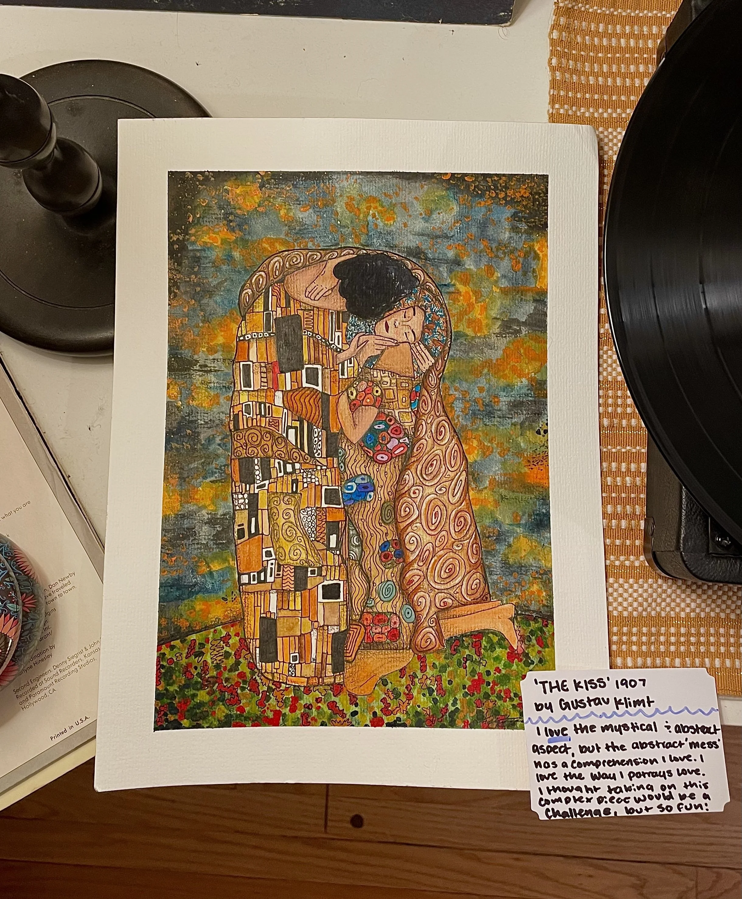 Project - Recreating an art history piece in our style (watercolor, pen & ink)