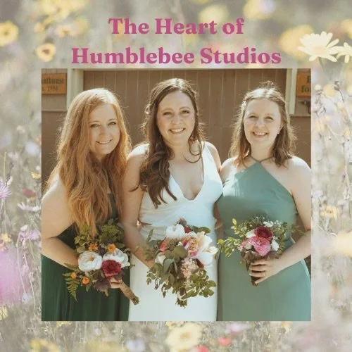 Humblebee Studios began with three sisters from Alaska and a shared desire to create something together. Blending our individual passions and creative styles, the studio reflects the connection, curiosity, and inspiration that continue to shape every