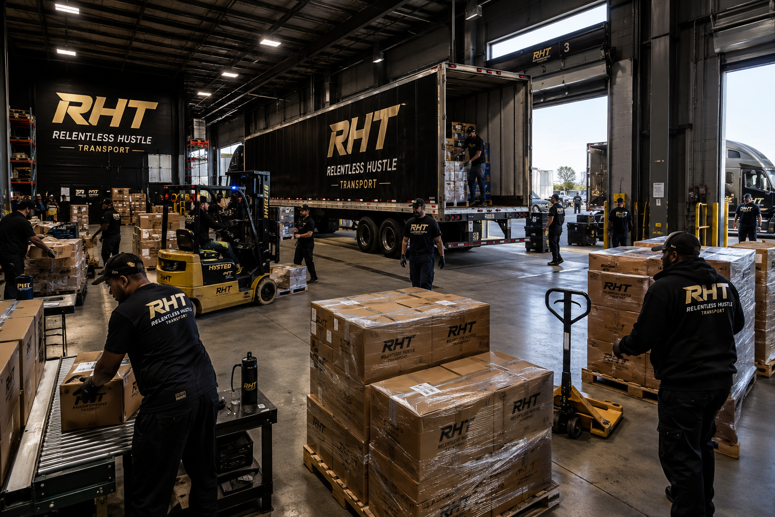 Coordinated warehouse operations focused on speed and reliability.