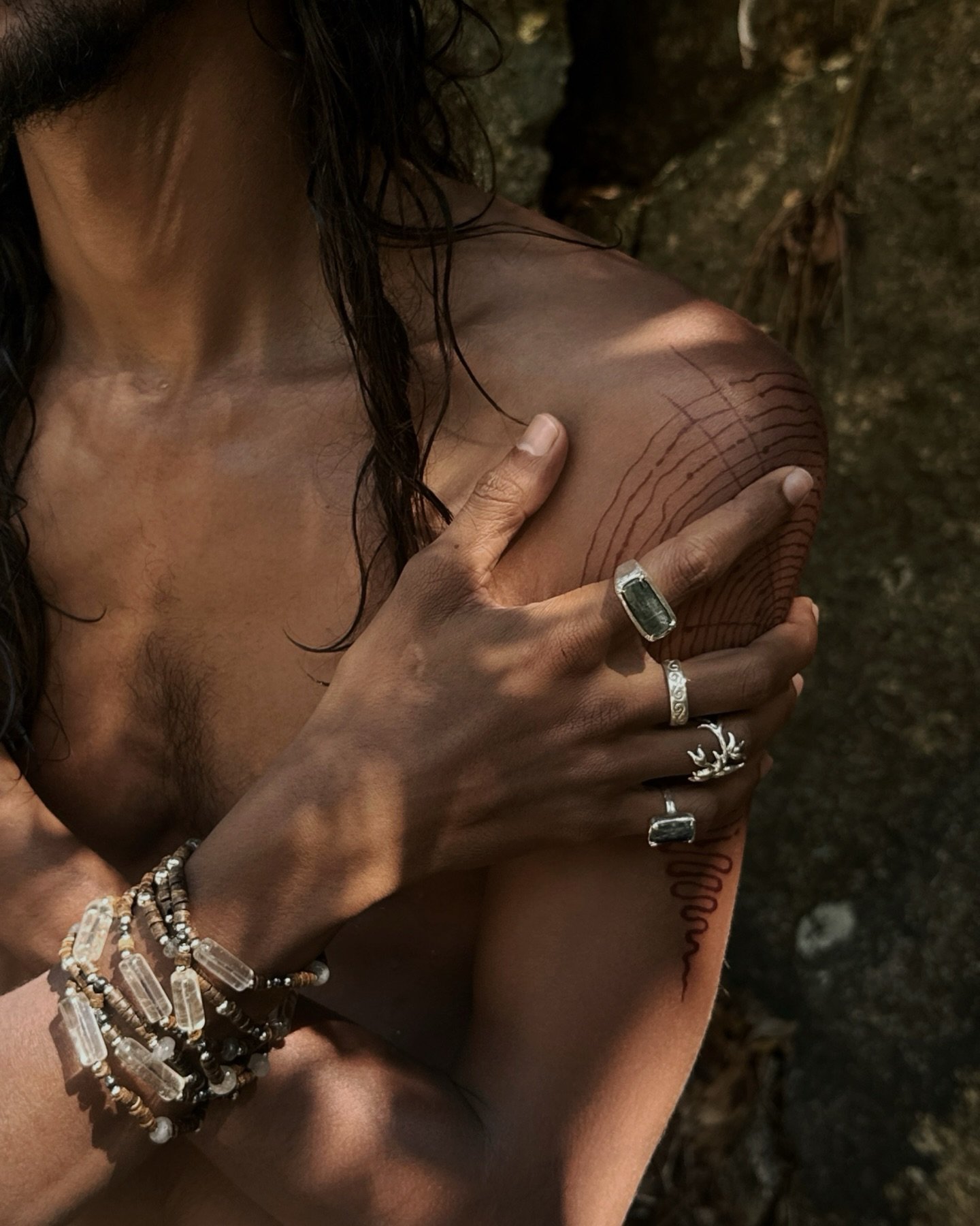 Earth, before language

Metal, stripped back to instinct &mdash;
raw lines, quiet weight, a presence that doesn&rsquo;t ask.

Nothing ornamental.
Everything essential.

Form shaped by erosion, by time, by touch.
Stillness that moves. Movement that ho