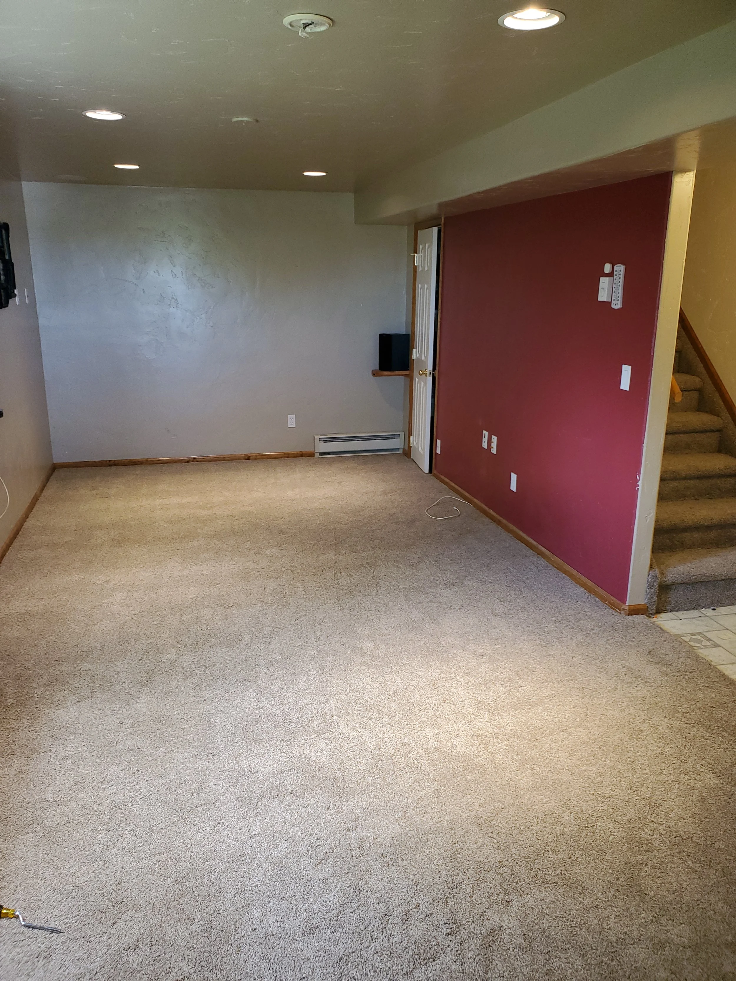 New carpeting and new paint