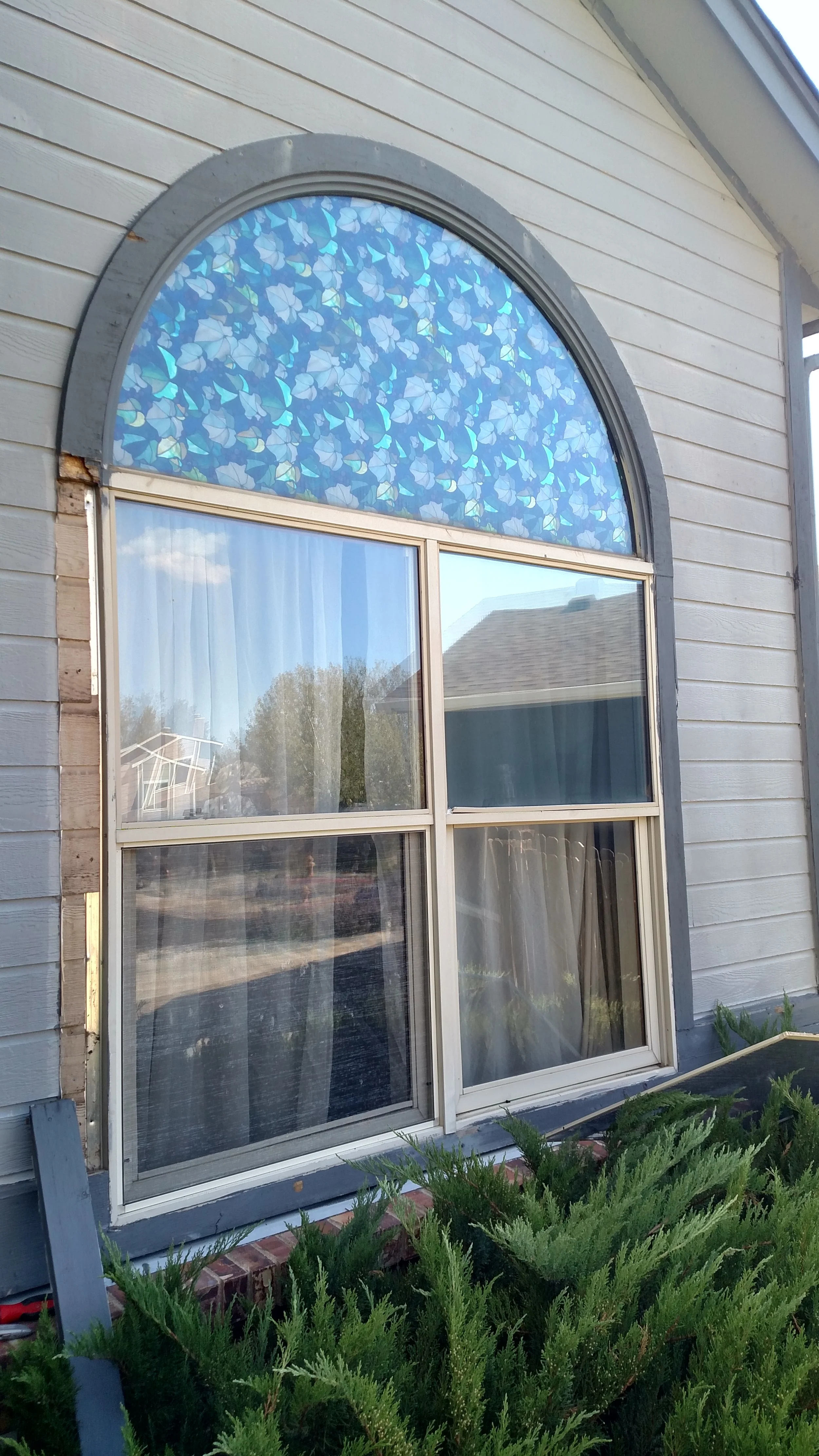 Old window trim falling apart and some rot