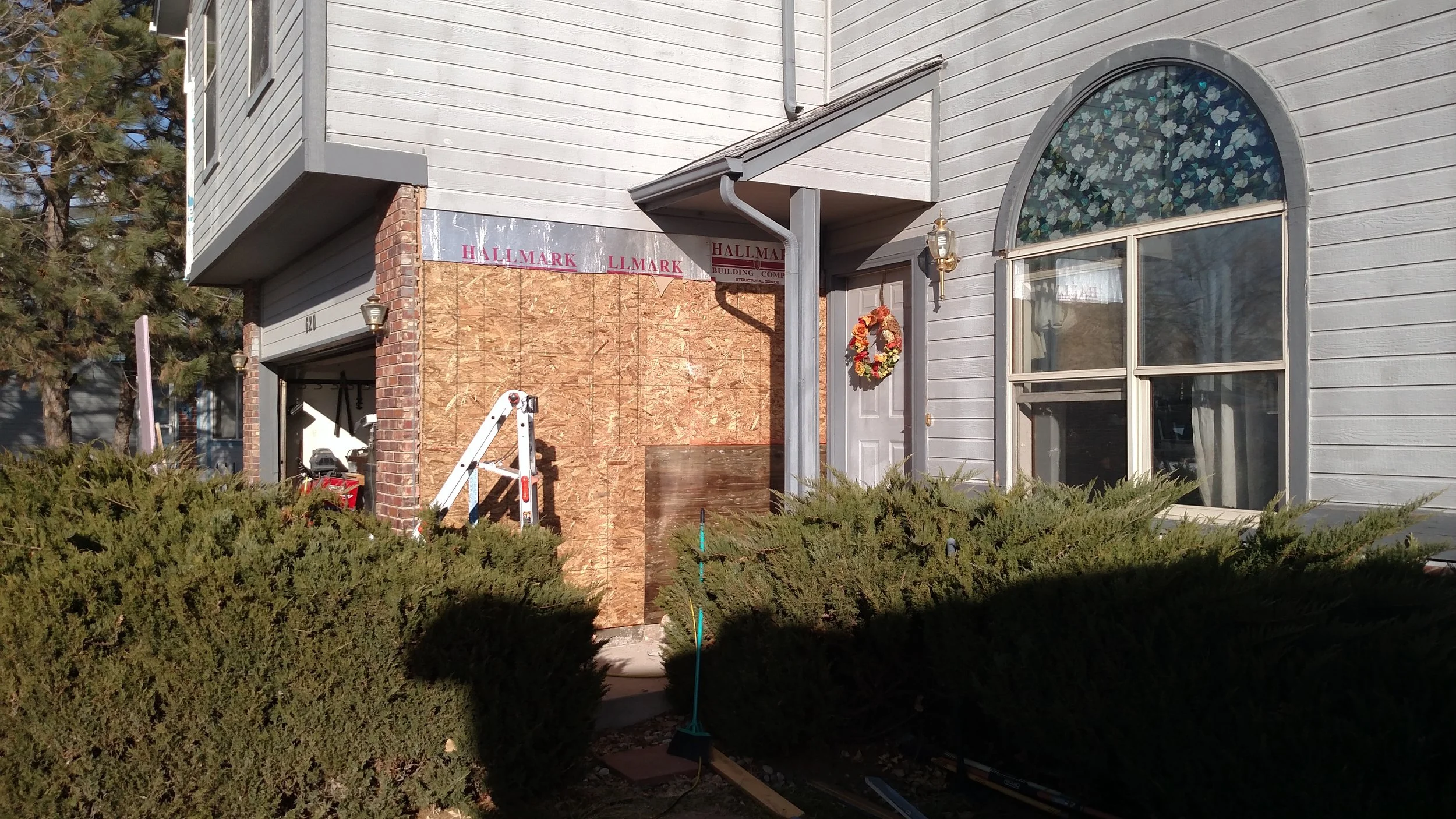 Deleting doorway adding OSB sheathing