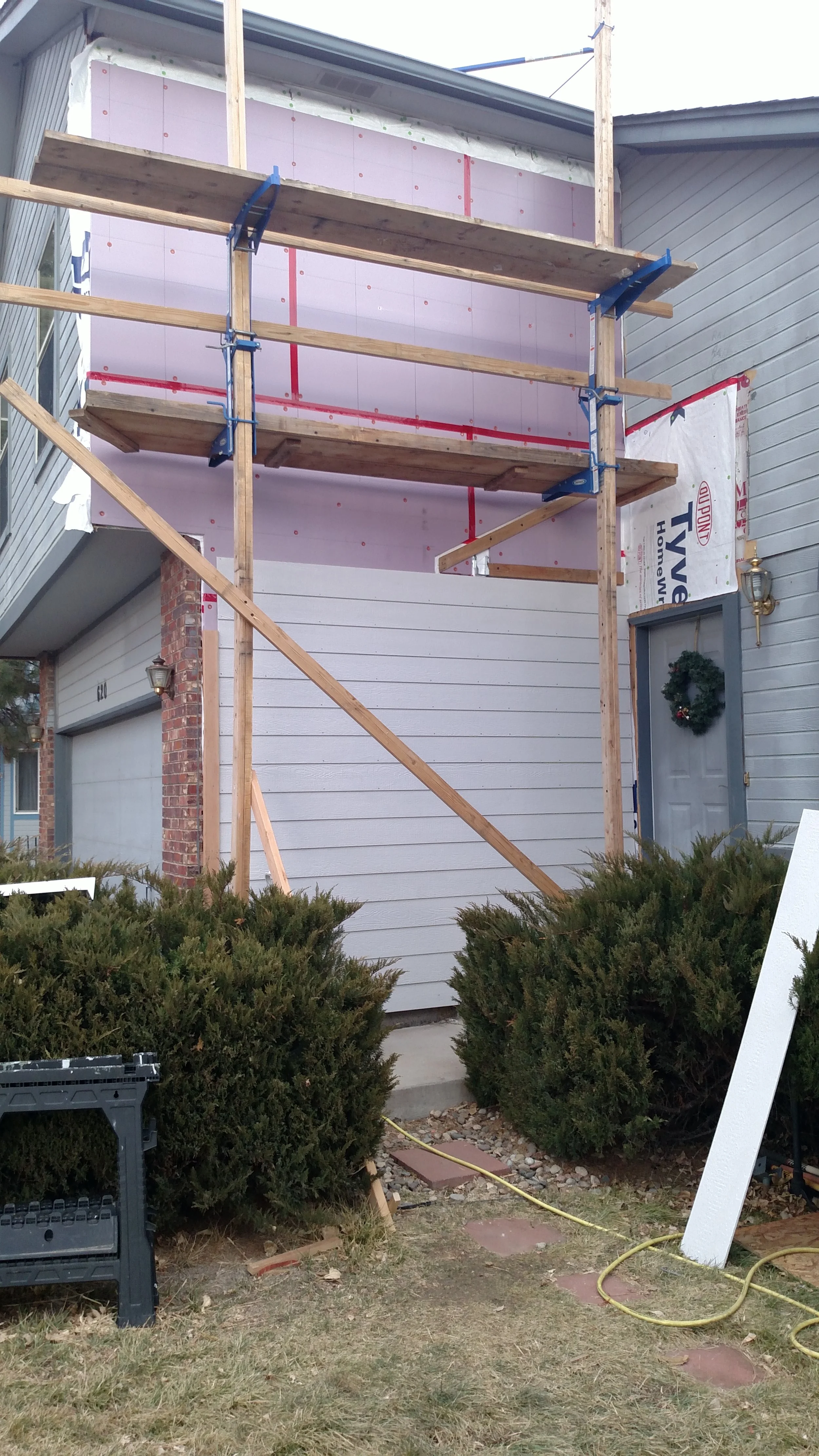 Deleting doorway adding siding
