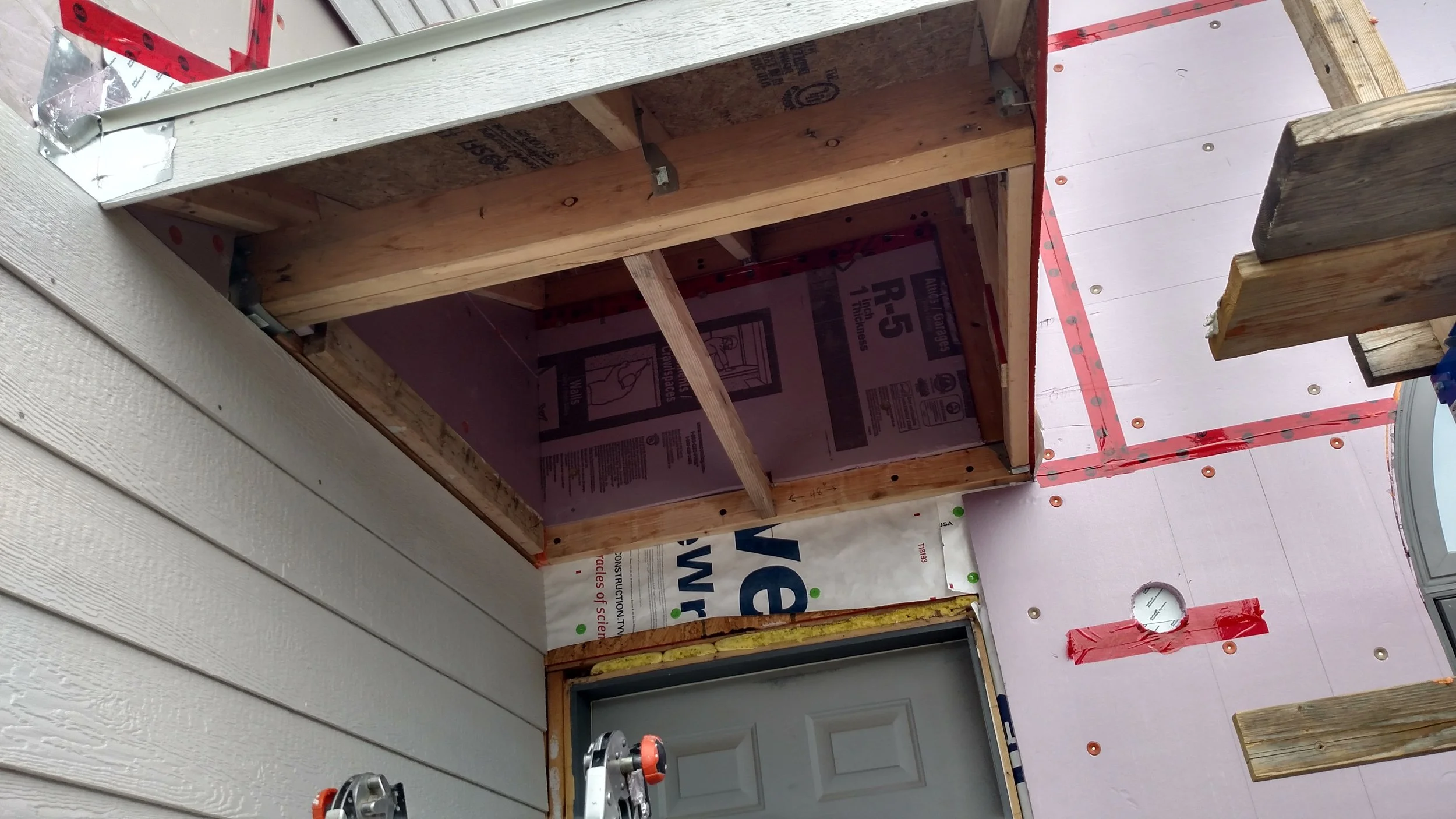 Adding extra insulation to single column monopitch